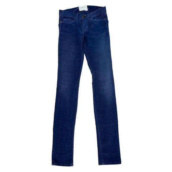 Current/Elliott Denim - Current/Elliott Woman’s Dark Navy Corduroy Skinny Jeans